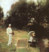 John Singer Sargent Dennis Miller Bunker Painting at Calcot Germany oil painting reproduction